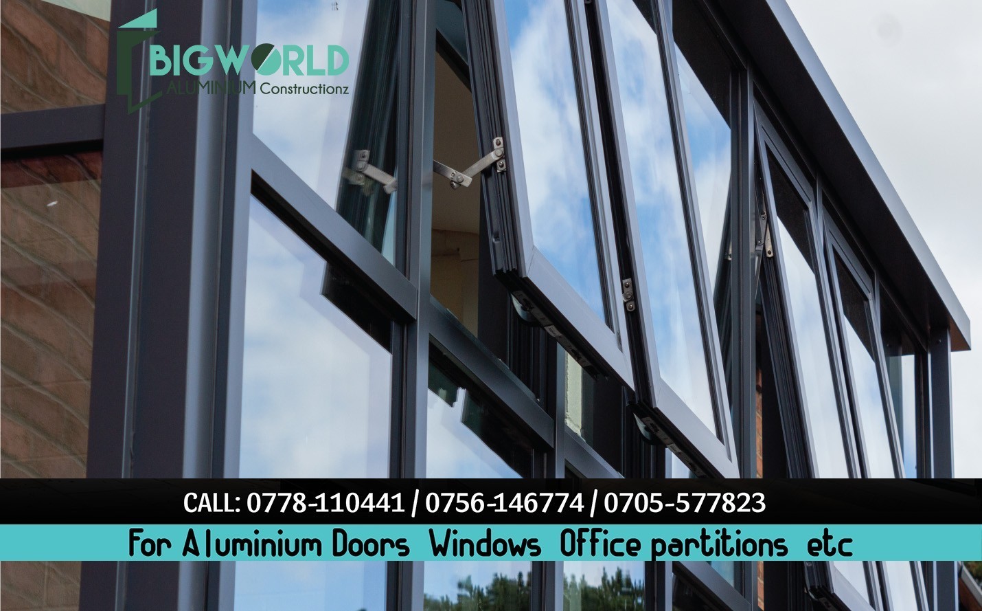 0778110441 Best Aluminium windows fabrication service in Kampala